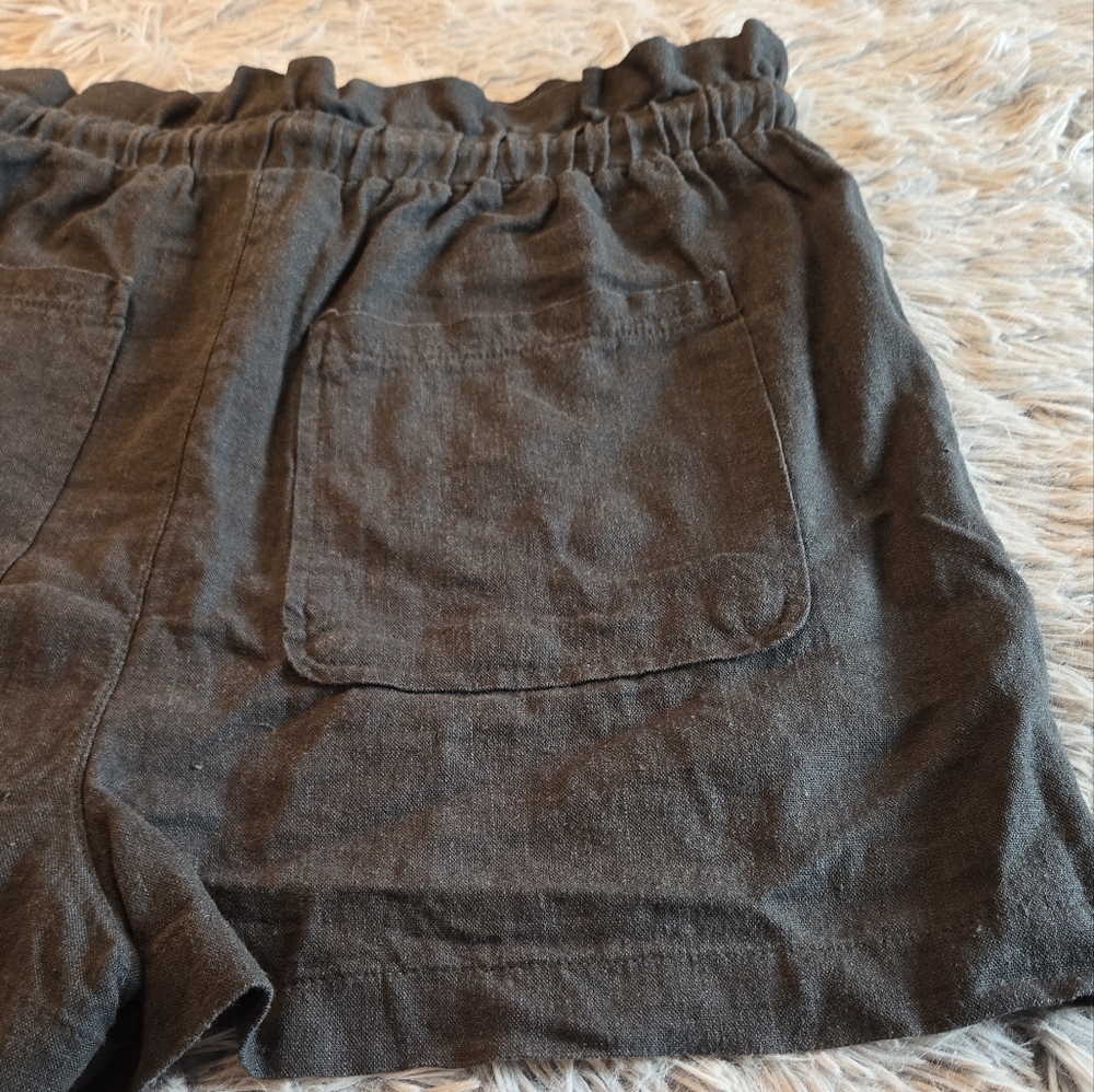 Universal Thread Linen Charcoal Gray Shorts Size Med - Picture 12 of 13